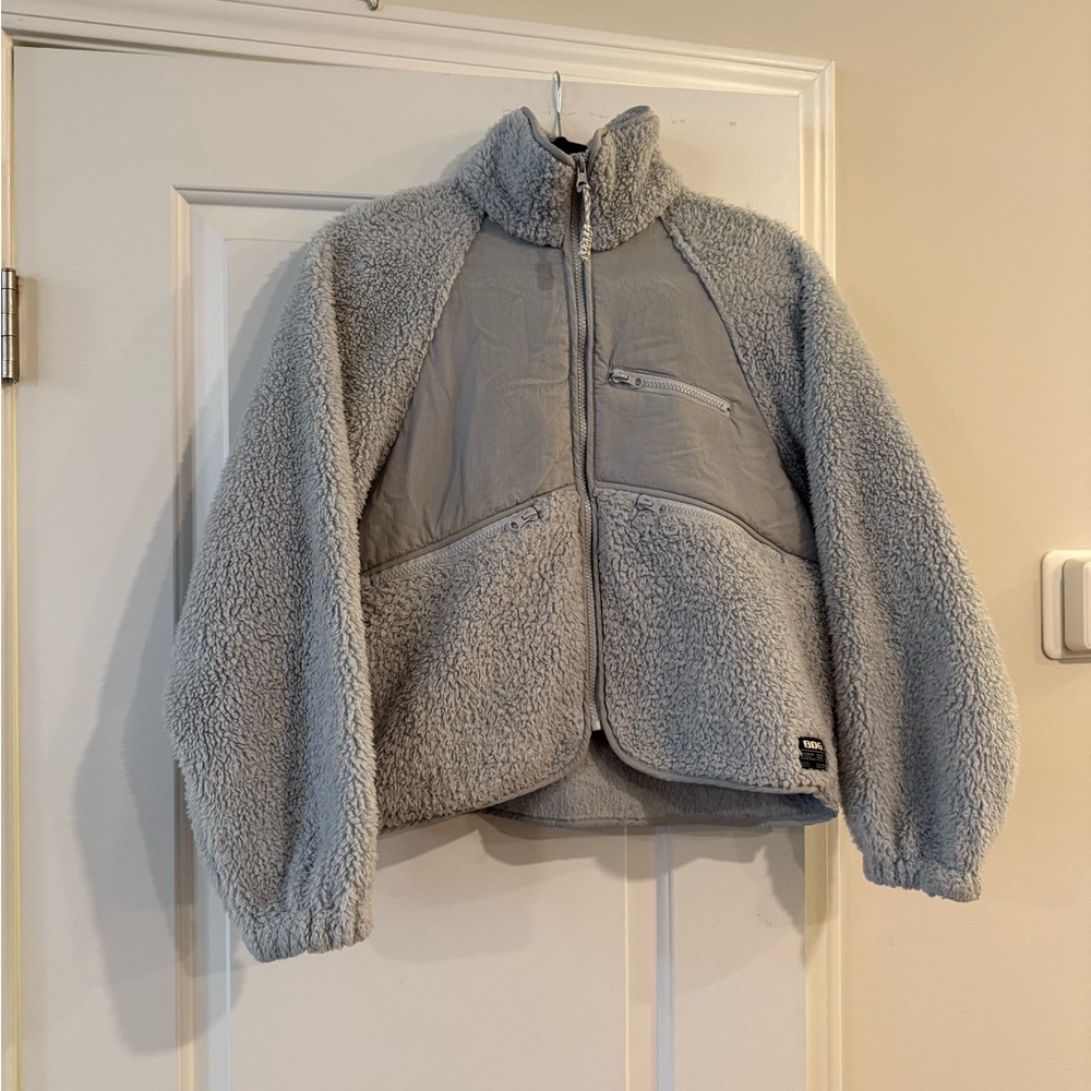 BDG Light Blue/Gray Sherpa Jacket